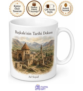 Başkale Tarihi Dokusu ve Doğası Van Hatırası Kupa Bardak Hediye