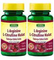 Vitapol L-Arjinine L-Citrulline Malat 2x100 Tablet L-Arginin L-Sitrulin
