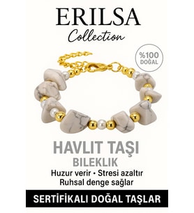 Sertifikalı İnci ve Havlit Taşı Bileklik – Huzur ve Denge (Çok Renkli)