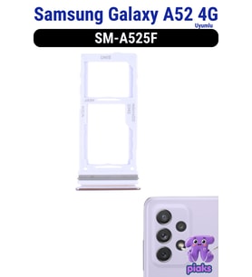 Samsung Galaxy A52 4G Sim Kart Tepsisi Çekmecesi Aparatı SM-A525F Uyumlu