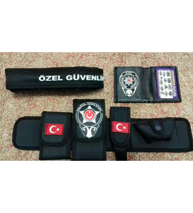 ÖZEL GÜVENLİK TESİSAT BEL KILIFI(+)ÖZEL GÜVENLİK ROZETLİ CÜZDANI(+)ÖZEL GÜVENLİK PALASKASI (3-AD) URUN,SATINAL,SIVILE SATILMAZ.