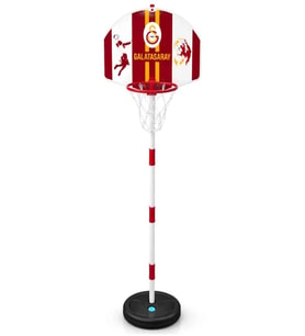 Galatasaray Ayaklı Basketbol Pota Seti 138 cm Ayarlanabilir Orjinal Lisanslı