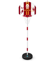 Galatasaray Ayaklı Basketbol Pota Seti 138 cm Ayarlanabilir Orjinal Lisanslı