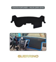 TOYOTA FORTUNER  - HILUX 2005-2014TORPİDO KORUMA HALISI GRİ KENAR
