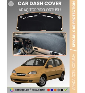 CHEVROLET REZZO (2000-2011) Torpido Örtüsü Ön Göğüs Koruma Çatlamayı Engeller Tam Uyum