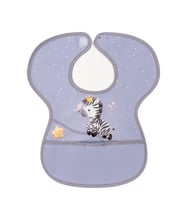 Sevi Bebe Cırtlı Muşamba Önlük Zebra Desenli