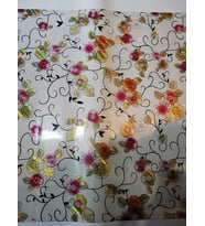 ŞEFFAF MASA ÖRTÜSÜ 1,4 mm 80 cm x 150 Kalın DESENLİ Pvc Kaymaz Masa Örtüsü Koruyucu 80 CM X 150 CM