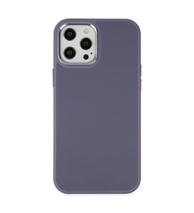 Apple İphone 12 Pro Max Kılıf Asya Deri Silikon - Mor