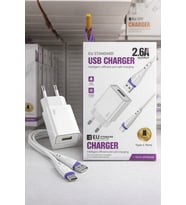 2.6A USB Sarj Adaptoru + Type-C Sarj Kablosu (EU)