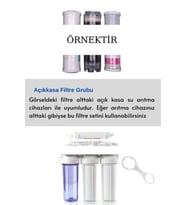 Sulook Açık Kasa Su Arıtma Cihazı 3'lü Filtre Seti+açma Anahtarı Hediye