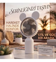 Taşınabilir El Fanı, Şarjlı Mini Vantilatör, 2 Kademeli Şarjlı Mini El Fanı, Çift Hız Ayarlı Portatif Vantilatör, Mini El Tipi Fan