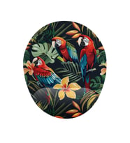 Papağan Desenli Bilek Destekli Kaymaz Buruşmaz Kırılmaz Mouse Pad (Çok Renkli)