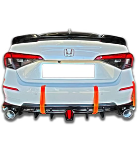 Honda Civic FE1 2022 2023 Yeni Model Arka Ek Mat Siyah Plastik