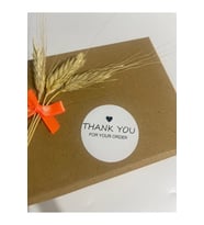 Thank You For Your Order Kalpli Siyah Yazılı Yuvarlak Yapışkanlı Etiket 4x4 cm 120 adet