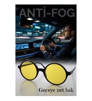 Parlama Önleyici Gece Sürüş Görüş Gözlüğü Sis Far Işık Önleyici Anti-Fog Gözlük