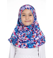 İndigo Pratik Hazır Geçmeli Genç Tesettür Bone Jakar Desenli Pileli Kendinden Boneli 2407_24