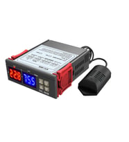 STC-3028 Dijital Sıcaklık Nem Ölçer 220V 10A Termostat Çift Ekran Kuluçka 