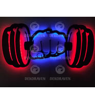 Dumbell Led ışıklı Tablo
