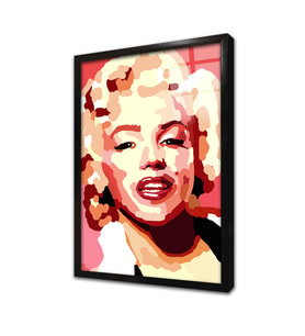 Marilyn Monroe Çerçeveli Cam Tablo