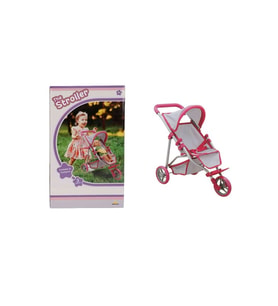 9614  3 Tekerlekli Pembe Gri Puset -Sunman