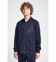 Çocuk Fermuarlı Kapüşonlu  Sweatshirt 25N-3135 (Lacivert)