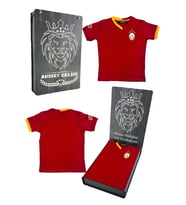 Galatasaray Orijinal Lisanslı 5 Yıldızlı Kırmızı Basic Çocuk T-shirt Kişiye Özel Hed