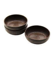 3PCS  NATUREL PLASTİK ÇEREZLİK  ÇAP: 10CM - DERİNLİK: 3CM