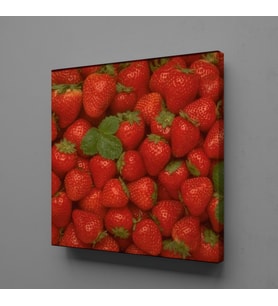 ÇİLEKLER KANVAS TABLO 200x200cm