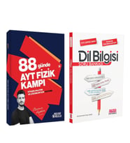 Özcan Aykın AYT 88 Günde Fizik Kampı ve AKM Dil Bilgisi Soru Bankası Seti 2 Kitap