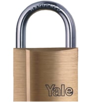 Yale 50 mm MASTERLİ pas sistem prinç asma kilit tek anahtar