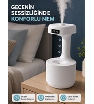 Ultrasonik Hava Nemlendirici 800 Ml Aromaterapi Difüzör Ters Su Damlası Efektli