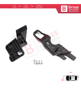 Citroen C-Elysee 2012-2017 9675140080 İçin Sol Ön Far Ayak Tamir Seti