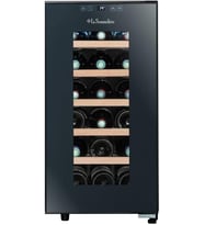SOMMELIERE Service Solo Şarap Dolabı, 18 Şişe Kapasiteli LS18S - Siyah, Hibrit Soğutma Sistemi, Dolap İçi Led Aydınlatma, Titreşim Önleyici Sistem, Enerji Verimliliği
