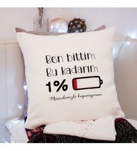 Müsadenizle Kapanıyorum Tasarımlı Yastık