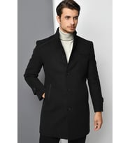 PLT8391 DEWBERRY ERKEK PALTO-SİYAH