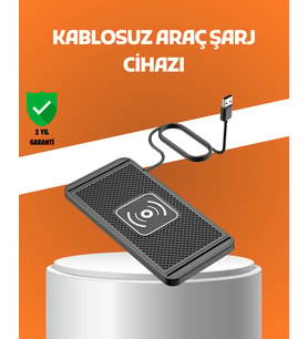 Araç İçi Kablosuz Şarj Pedi – Manyetik Güçlü Tutuş, Hızlı Şarj Özelliği