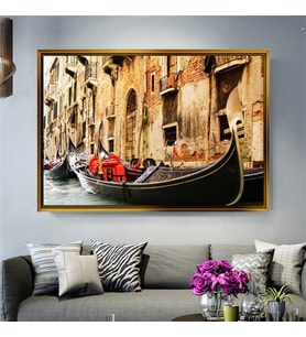 Altın Çerçeveli dekoratif tablo a1101 (Gold)