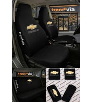 Chevrolet Logolu Oto Koltuk Kılıfı Ön Arka Set – Penye Universal Koltuk Koruyucu Servis Kılıfı