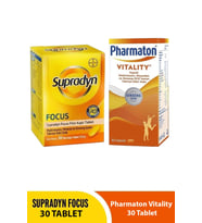 Supradyn Focus 30 Tablet + Pharmaton Vitality 30 Tablet