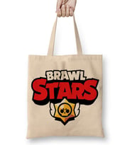 Brawl Stars Logo 03 Bez Çanta Uzun Saplı