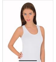 Bayan Kalın Askılı Ribana Atlet 6'lı paket (Beyaz)