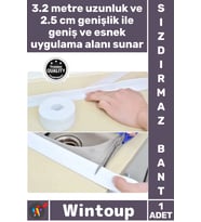 #Bant Mutfak Banyo Lavabo Küvet Kenar Bandı Su Geçirmez Yapışkanlı PVC İnce Su Sızdırmaz Kenar Bant