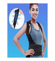 Medikal Unisex Çift Balenli Dik Duruş Korsesi Kifoz Skolyoz Korsesi Omuz Sırt Bel Korsesi