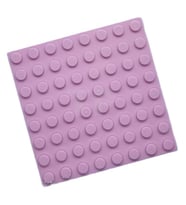 Lego 6396074 Plate, Modified 8 x 8 with Double-Sided Adhesive Tape on Back (Çok Renkli)