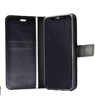 Huawei P20 Lite Cüzdanlı Kapaklı Kılıf Kartlıklı Standlı Kopçalı Siyah