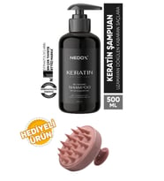 NEDOX Yıpranmış Saçlar Için Keratinli Saç Bakım Şampuanı 500 ml+Saç Masaj Tarağı