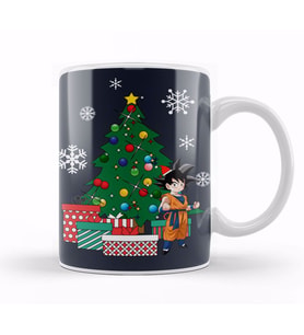 Goten Around The Christmas Tree Dragonball Z Kupa Bardak Porselen