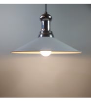 RİOLİGHT RETRO TEKLİ METAL SARKIT AVİZE ŞAPKA ÇAPI: 40CM (Siyah)