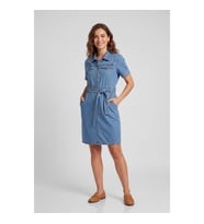 Banny Jeans Kemer Detaylı Jean Elbise (Mavi)