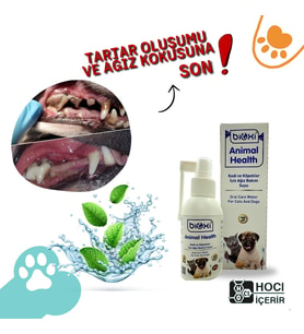 Bioxi® Kedi ve Köpekler İçin Ağız Bakım Suyu 100 ml – Taze Nefes ve Sağlıklı Dişler İçin Doğal Çözüm